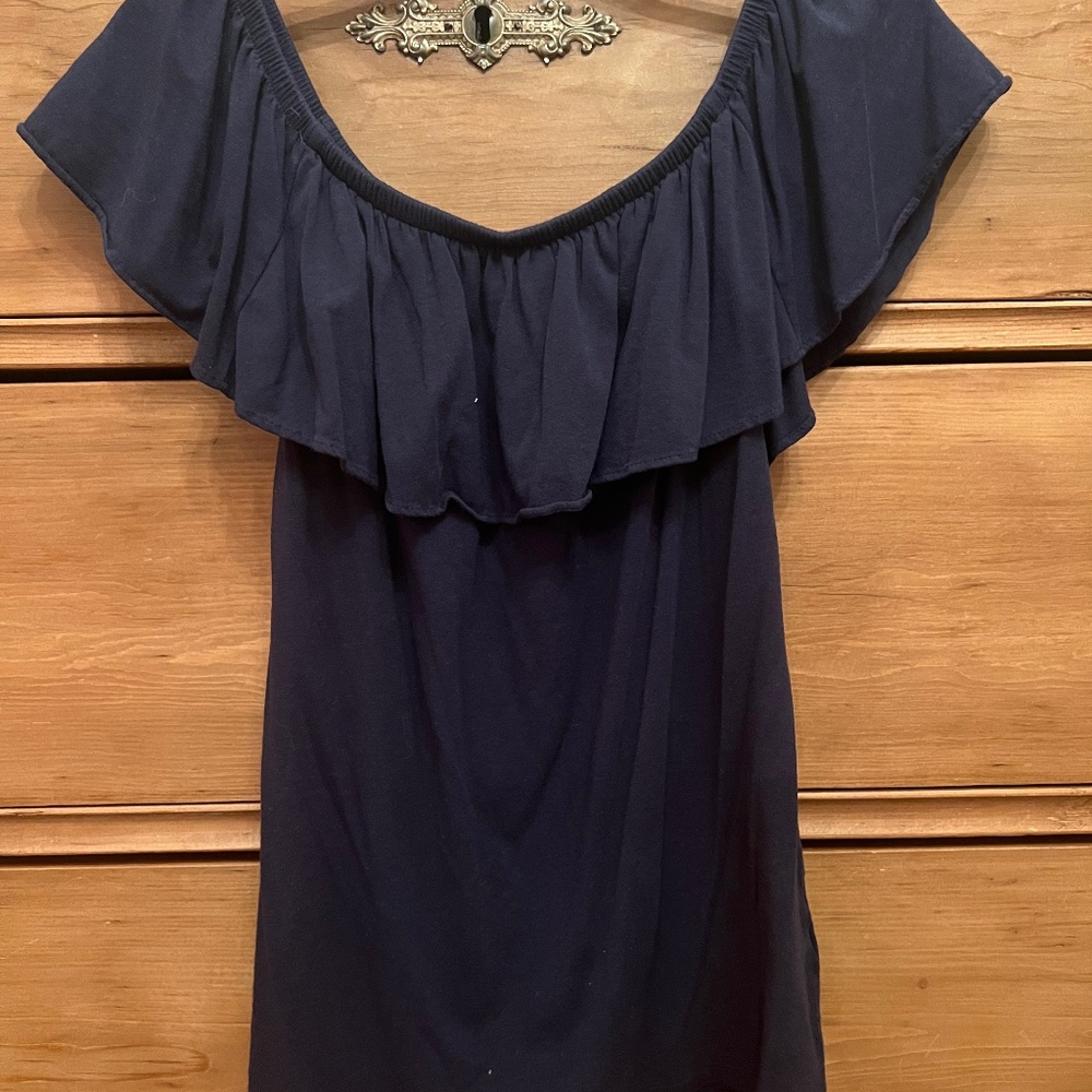 Navy off the shoulder top